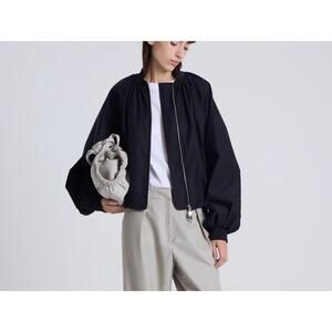 MariaCher Bermudez Lily Bomber Jacket in Navy XS